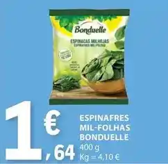 E.Leclerc Bonduelle - espinafres mil-folhas promoção