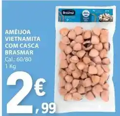 E.Leclerc Brasmar - ameijoa vietnamita com casca promoção