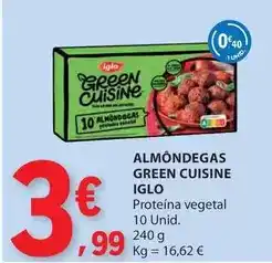 E.Leclerc Iglo - almondegas green cuisine promoção