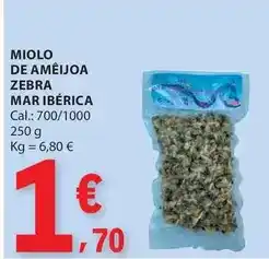 E.Leclerc Mar ibérica - miolo de ameijoa zebra promoção
