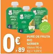 E.Leclerc Gerber - pure de fruta bio promoção