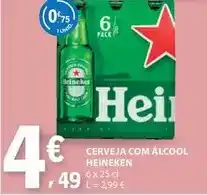 E.Leclerc Heineken - cerveja com álcool promoção