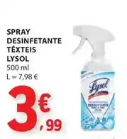 E.Leclerc Lysol - spray desinfetante texteis promoção