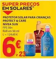 E.Leclerc Nivea - protetor solar para crianças protect & care sun fps 50+ promoção