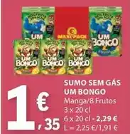 Um bongo - sumo sem gas