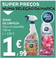 E.Leclerc Ambi pur - spray de limpeza promoção