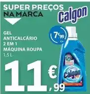 E.Leclerc Calgon - gel anticalcario 2 em 1 maquina roupa promoção