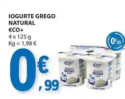 E.Leclerc Eco+ - iogurte grego natural promoção