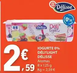 E.Leclerc Delisse - iogurte 0% deli'light promoção