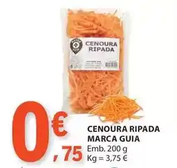 E.Leclerc Marca guia - cenoura ripada promoção