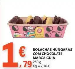 E.Leclerc Marca guia - bolachas hungaras com chocolate promoção