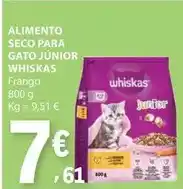 E.Leclerc Whiskas - alimento seco para gato junior promoção