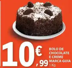 E.Leclerc Marca guia - bolo de chocolate e creme promoção