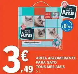 E.Leclerc Tous - areia aglomerante para gato promoção