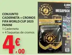 E.Leclerc Conjunto caderneta + cromos fifa world cup 2025 promoção