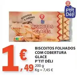 E.Leclerc P'tit déli - biscoitos folhados com cobertura glace promoção