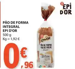 E.Leclerc Forma+ - pão de forma integral promoção