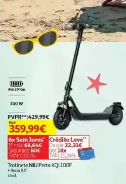 Auchan Trotinete NIU Preta KQI 100F promoção