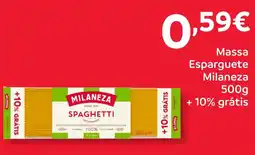 Amanhecer Massa Esparguete Milaneza promoção