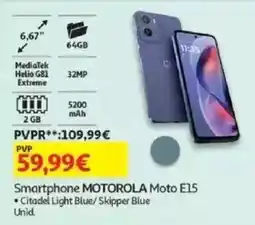 Auchan Smartphone MOTOROLA Moto E15 promoção