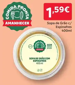 Amanhecer Sopa de Grão c/ Espinafres promoção