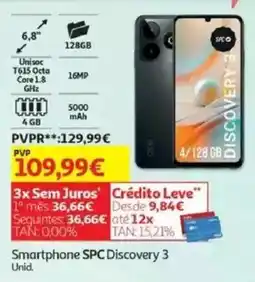 Auchan Smartphone SPC Discovery 3 promoção