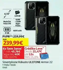 Auchan Smartphone Robusto ULEFONE Armor 22 promoção