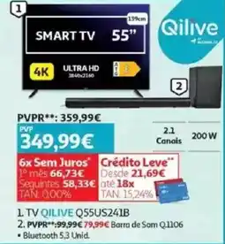 Auchan TV QILIVE Q55US241B promoção