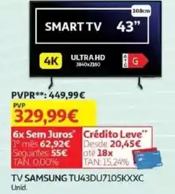 Auchan TV SAMSUNG TU43DU7105KXXC Unid. promoção