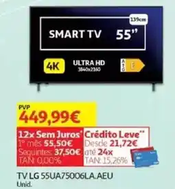 Auchan TV LG 55UA75006LA.AEU promoção