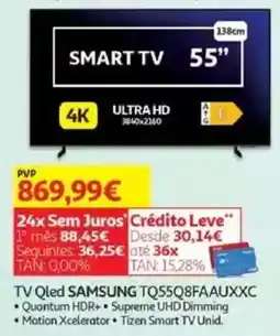Auchan TV Qled SAMSUNG TQ55Q8FAAUXXC promoção