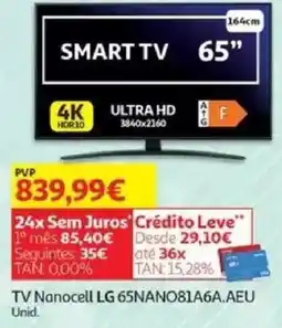 Auchan TV Nanocell LG 65NANO81A6A.AEU promoção