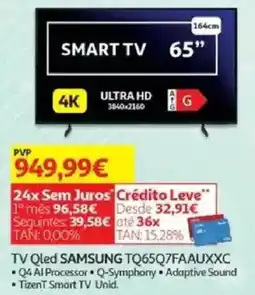 Auchan TV Qled SAMSUNG TQ65Q7FAAUXXC promoção