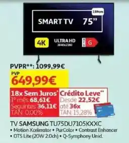 Auchan TV SAMSUNG TU75DU7105KXXC promoção