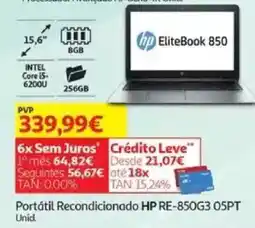 Auchan Portátil Recondicionado HP RE-850G3 05PT promoção