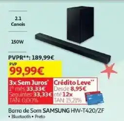 Auchan Barra de Som SAMSUNG HW-T420/ZF promoção