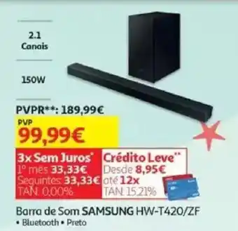 Auchan Barra de Som SAMSUNG HW-T420/ZF promoção
