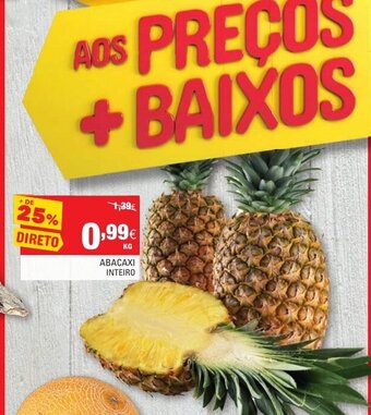 Continente Abacaxi Inteiro promoção