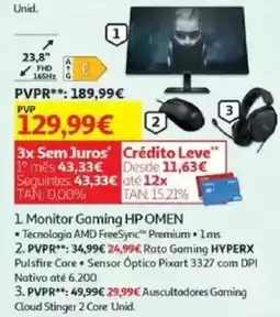 Auchan Monitor Gaming HP OMEN promoção