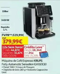 Auchan Máquina de Café Expresso KRUPS promoção