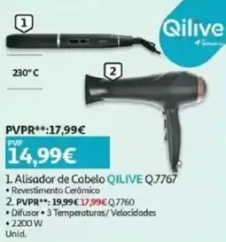 Auchan Alisador de Cabelo QILIVE Q.7767 promoção