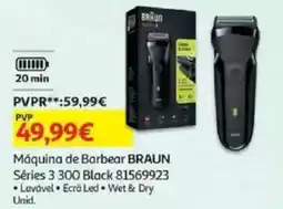 Auchan Máquina de Barbear BRAUN promoção