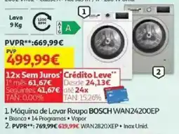 Auchan Máquina de Lavar Roupa BOSCH WAN24200EP promoção