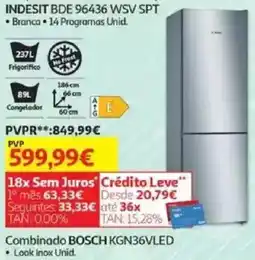 Auchan Combinado BOSCH KGN36VLED promoção