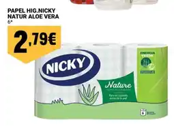 Neomáquina Papel hig.nicky natur aloe vera 6* promoção