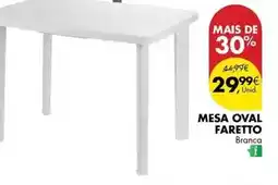 Pingo Doce Mesa oval faretto promoção