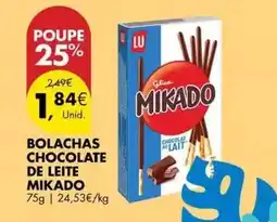 Pingo Doce Mikado - bolachas chocolate de leite promoção