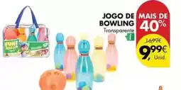 Pingo Doce Jogo de mais de bowling promoção