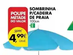 Pingo Doce Valor - sombrinha poupe p/cadeira de praia promoção