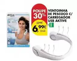 Pingo Doce Ventoinha de pescoco c/carregador usb promoção